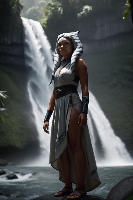 00018-1497738838-cinematic film still ahsoka tano fearful cry wearing tropical print dress and wedge sandals at a breathtaking waterfall cascadin.png